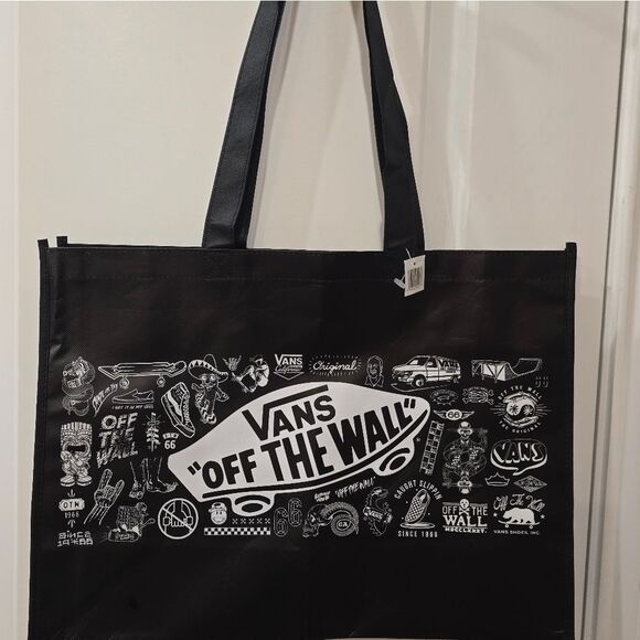 Vans Off The Wall Graphic Shopper Tote Bag - Picture 3 of 6